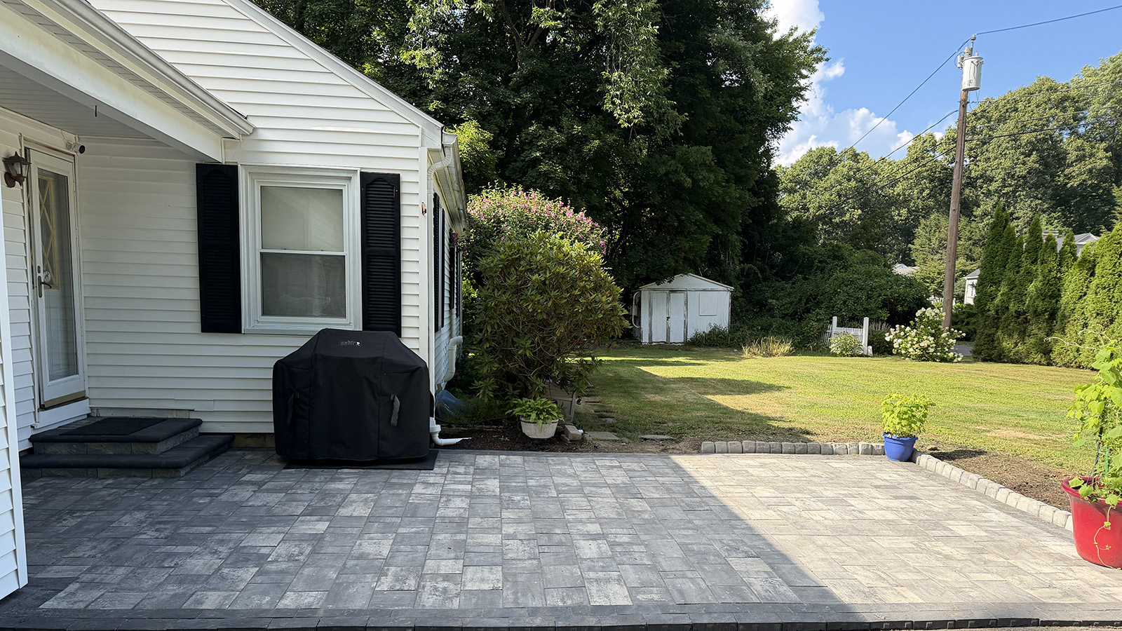 Bluestone patio - backyard entertaining