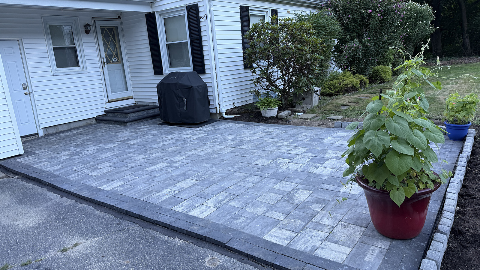 Flagstone walkway - front entry